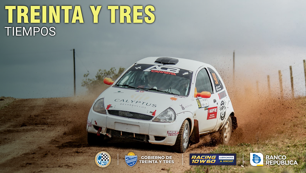 RALLY DE TREINTA Y TRES - PLANILLAS FINALES DE TIEMPOS