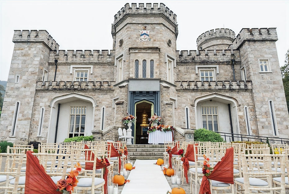 Killeavy Castle wedding set up