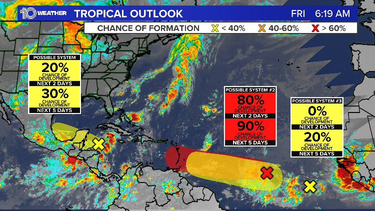 95L odds of formation