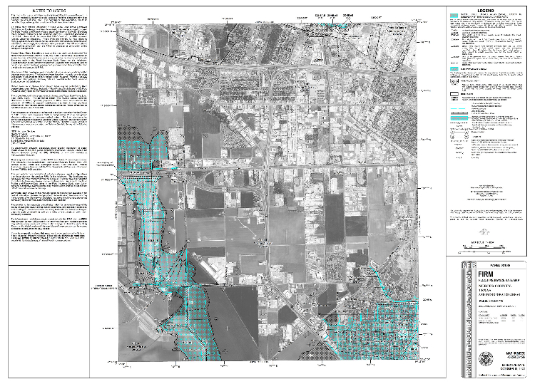 typical FEMA flood risk map