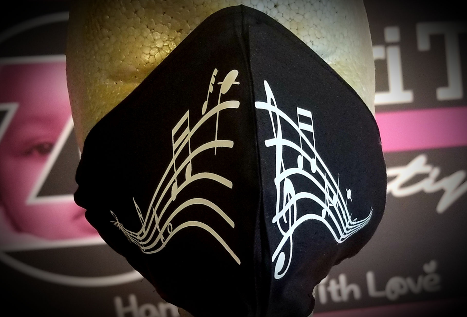 Music Notes Face Mask