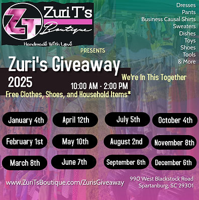 Zuri's Giveaway 2025