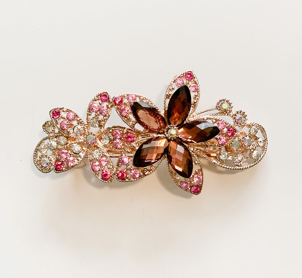 Thumbnail: 1 pc of Cherry Blossom Sakura Flower Design Hair Barrette