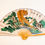 Thumbnail: Large 60*35 in Oriental Home Deco Wall Hanging Folding Fan in TigerGraphics