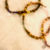 Thumbnail: African Turquiose Evil Eye Wooden Beads Choker 14in
