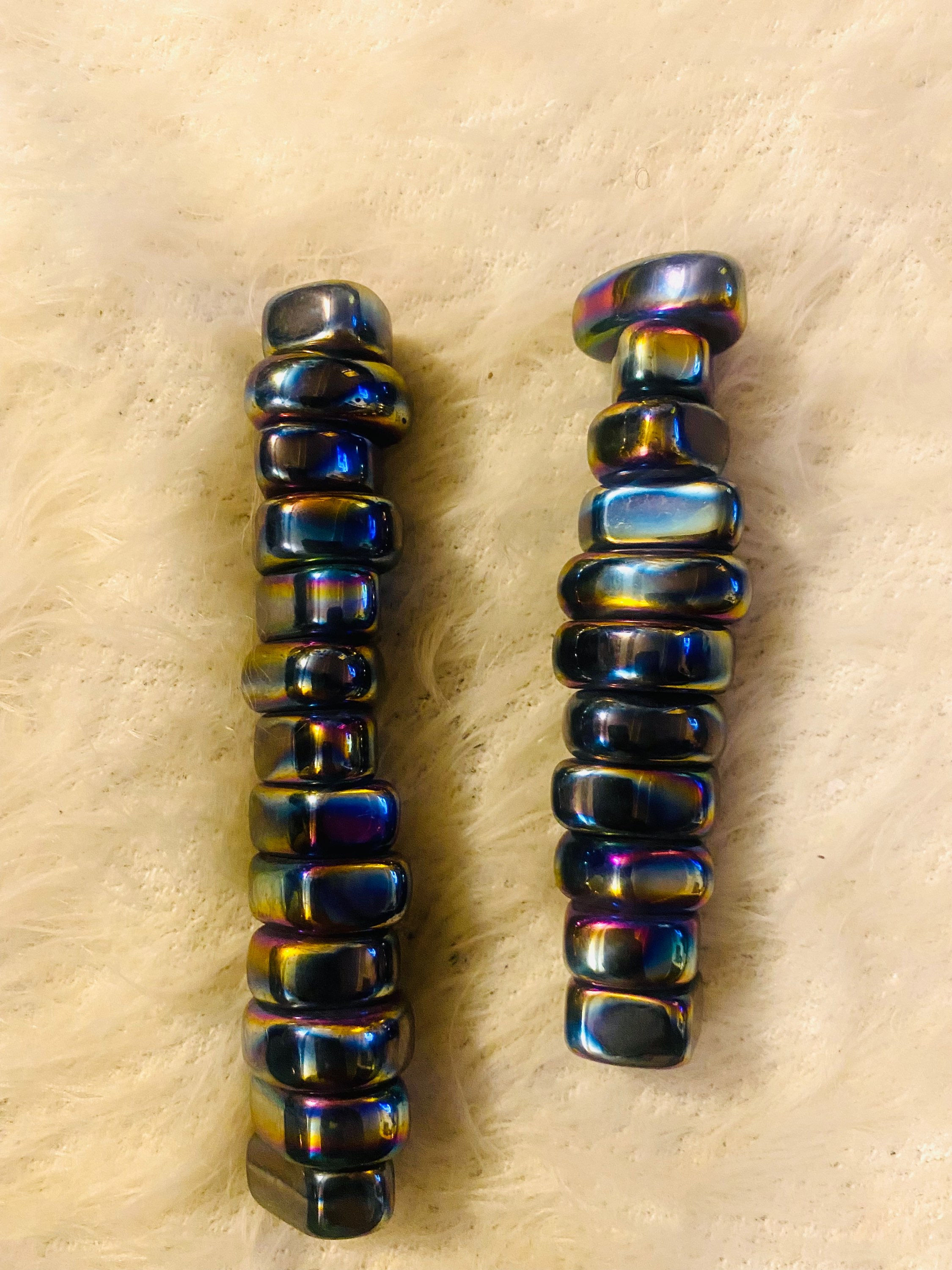 Tumbled Stone: Rainbow Hematite Magnetic