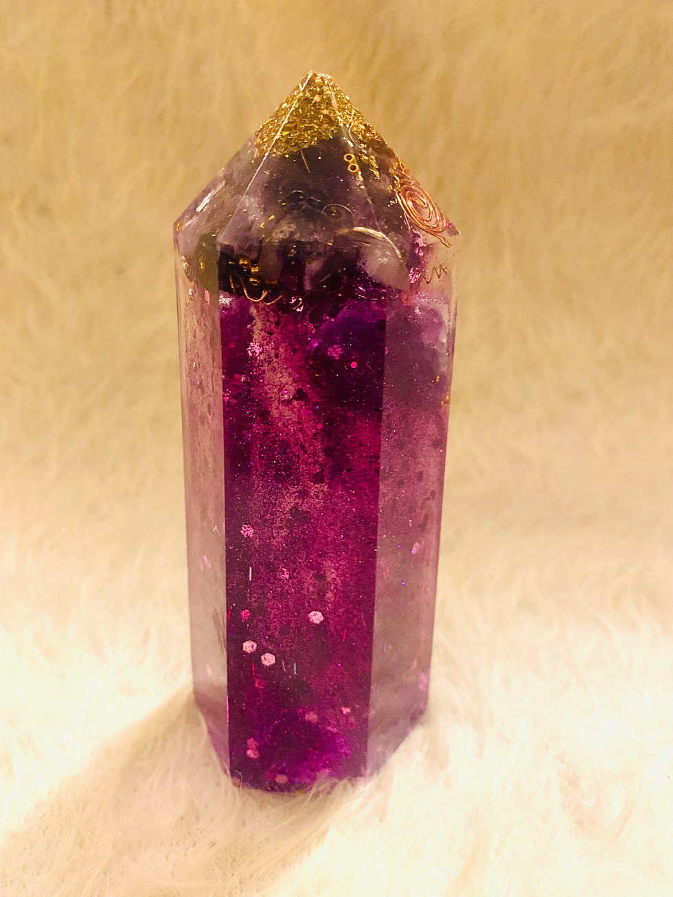 Thumbnail: Amethyst Purple Obelisk| Powerful Orgonite