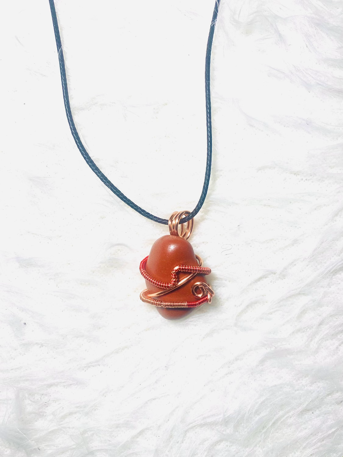 Red Jasper Pendant w/Copper