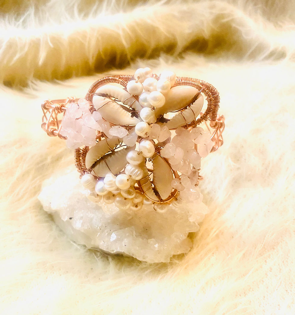Thumbnail: Goddess Statement Copper Bracelet 8-8.5 inch
