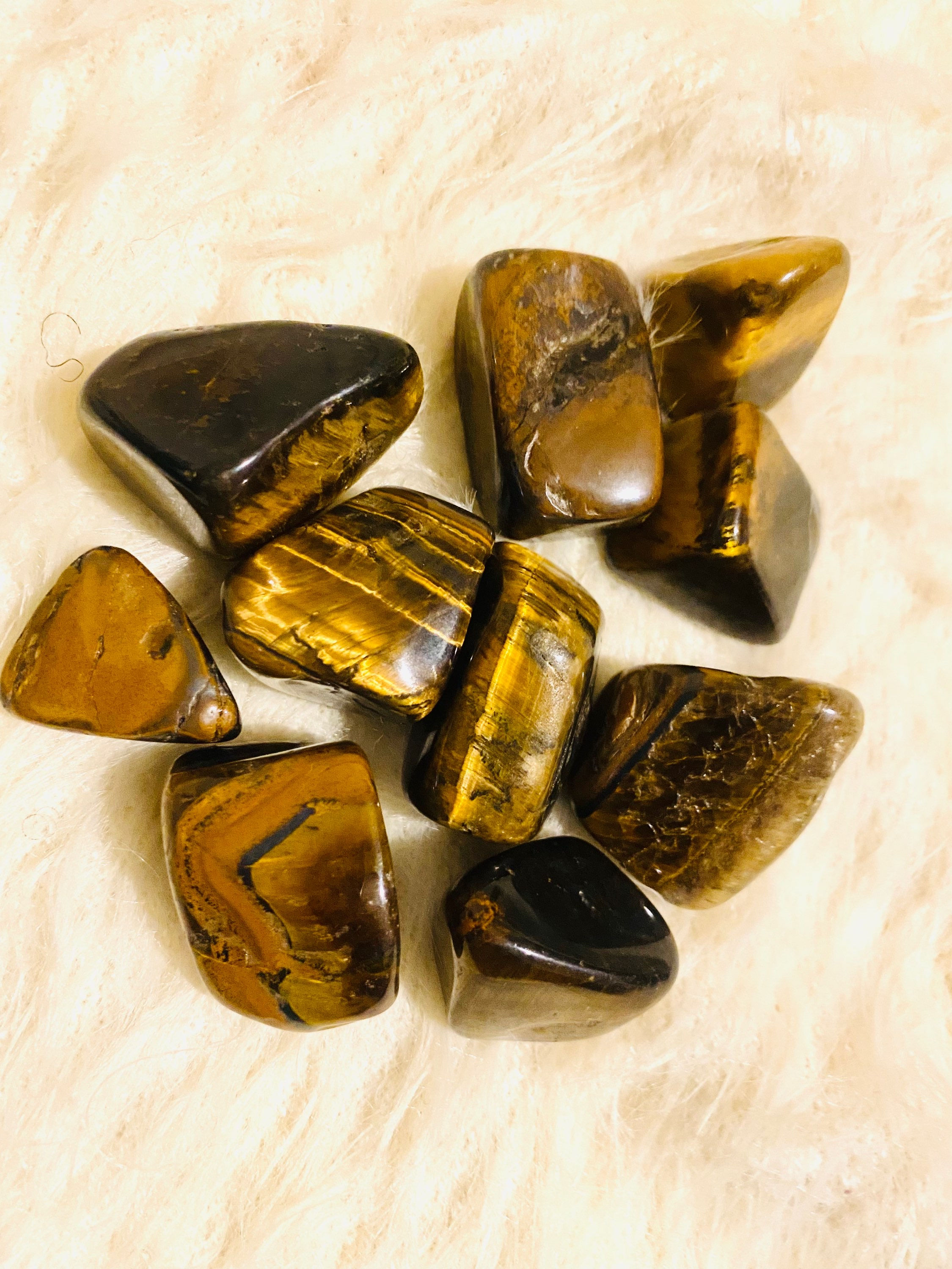 Tiger Eye Tumble Stones
