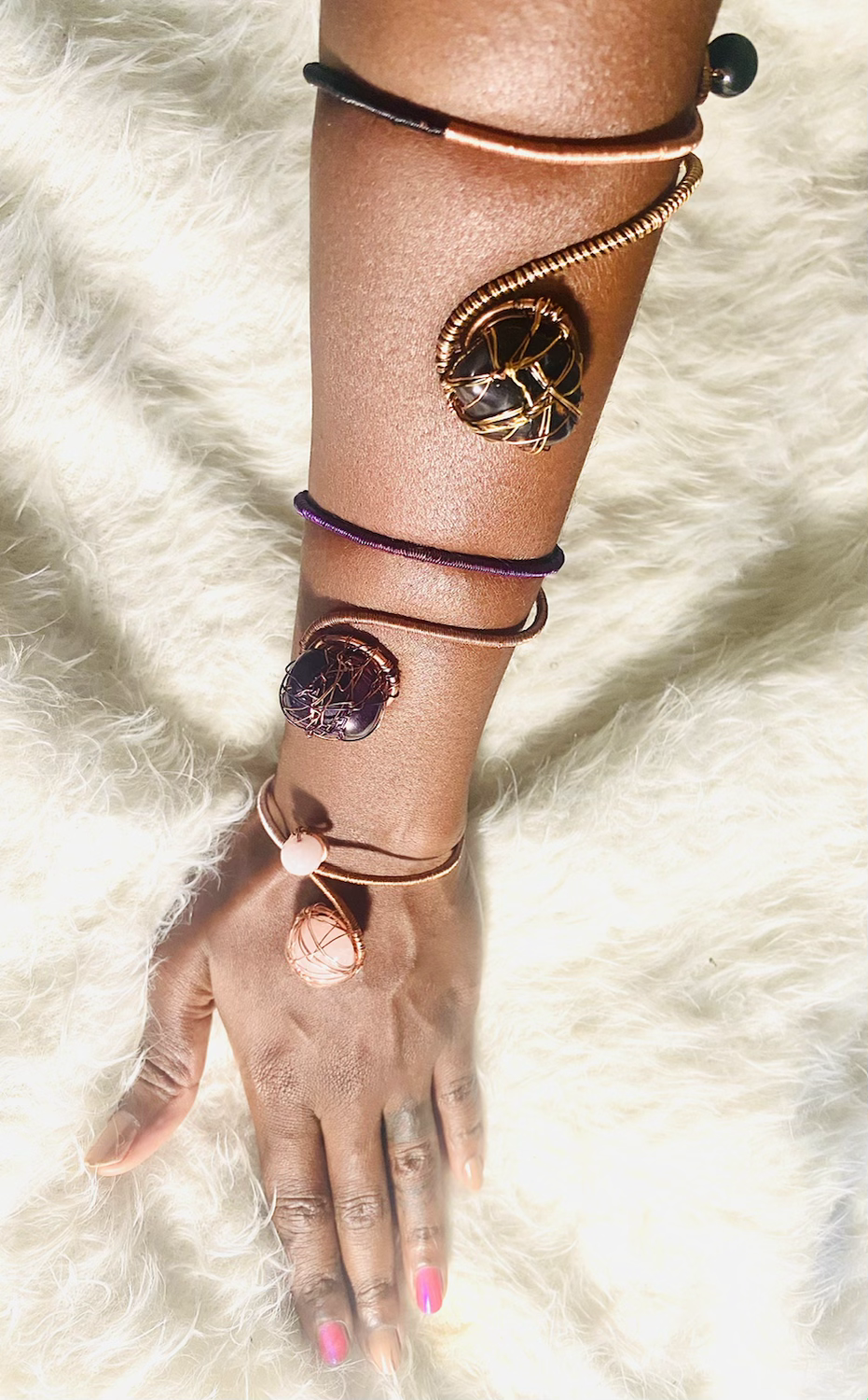 Thumbnail: Amethyst Multi-Copper Cuff 