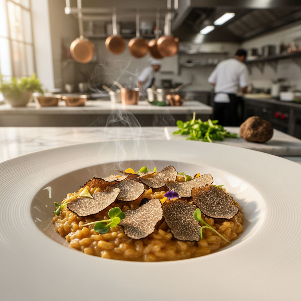 restaurant plate featuring truffles in kitchen.jpg