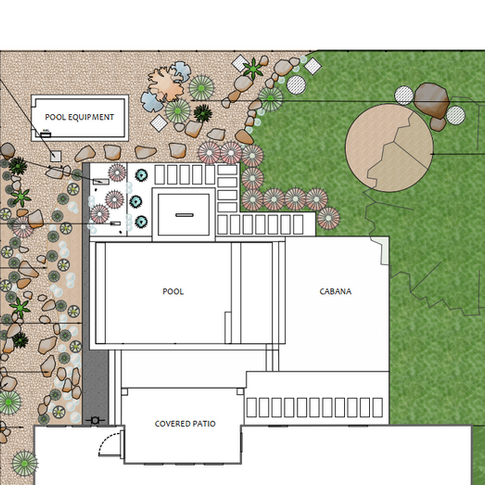 wildscape landscape garden design 2D plan by dirt + designs