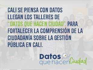 Talleres Datos que Hacen Ciudad