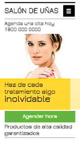 Moda y Belleza plantillas web – Salón de uñas