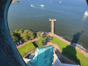 View of the harbor from the crown