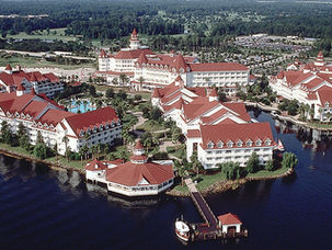 Aerial view of the Grand Floridian resort