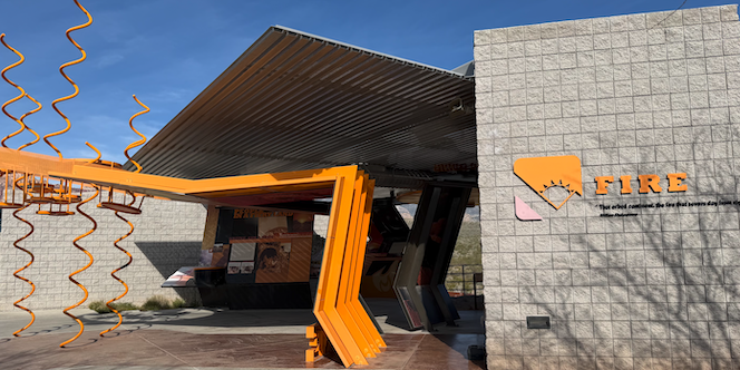 Photo of the FIRE exhibit at the Red Rock Visitors Center