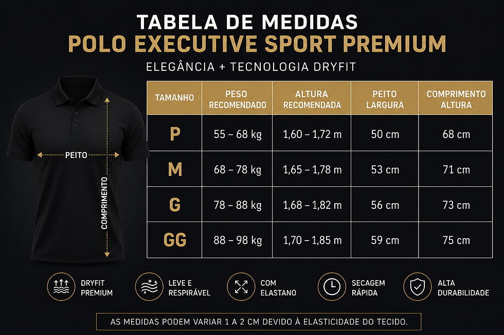 Miniatura: Camisa Polo Poliamida Sport Premium