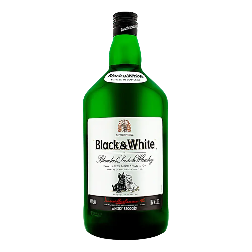 Whisky Black & White Garrafa 1500 ml