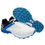 Thumbnail: Kookaburra Pro 1500 RBR White/Blue Cricket Shoes