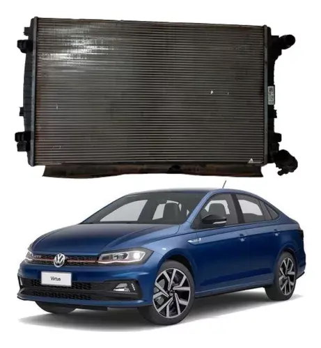 Radiador De Água Volkswagen Virtus 1.0 200 Tsi 2019