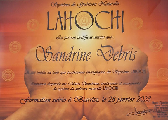 certification soin energétique LAHOCHI