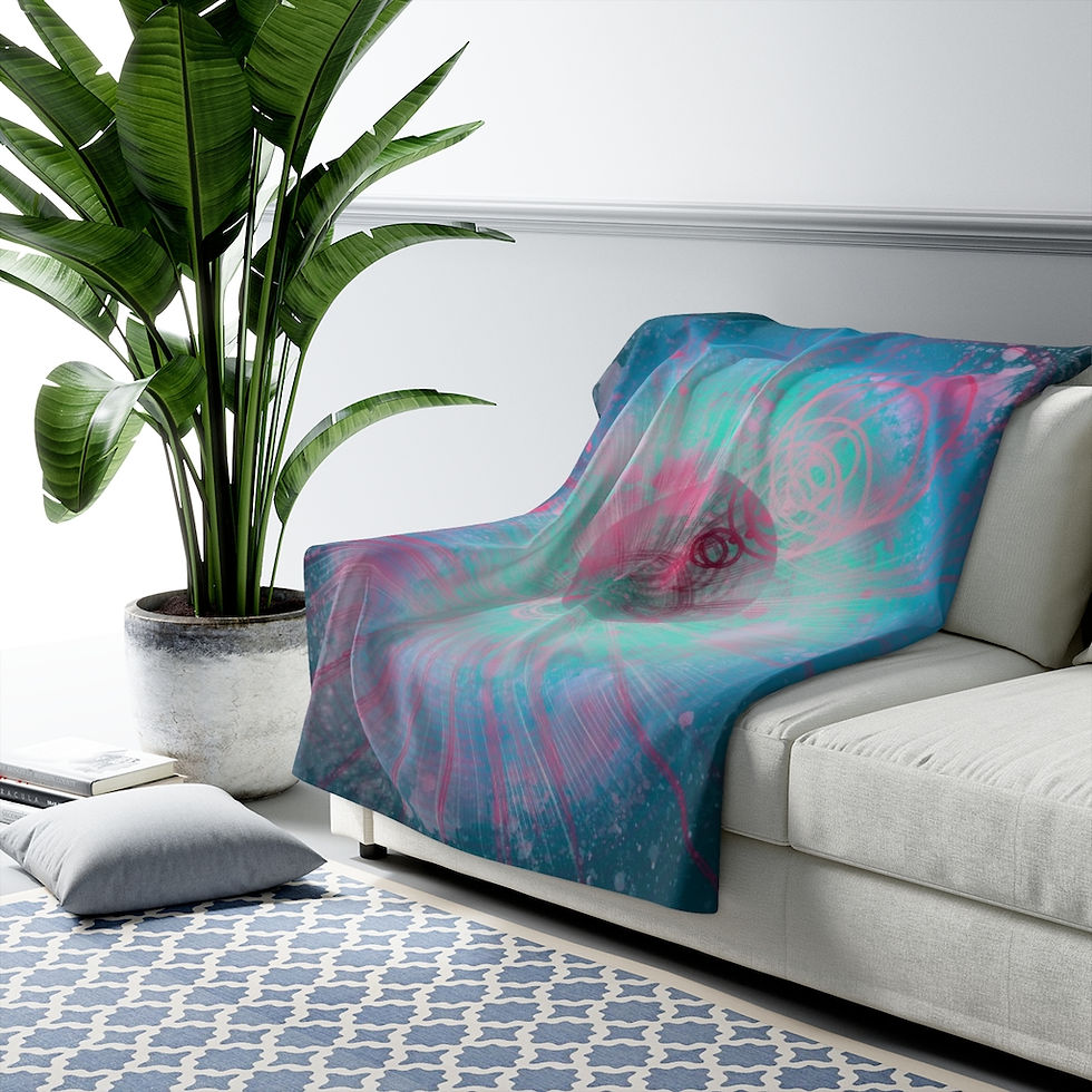 Thumbnail: Musing Orbit Sherpa Fleece Blanket