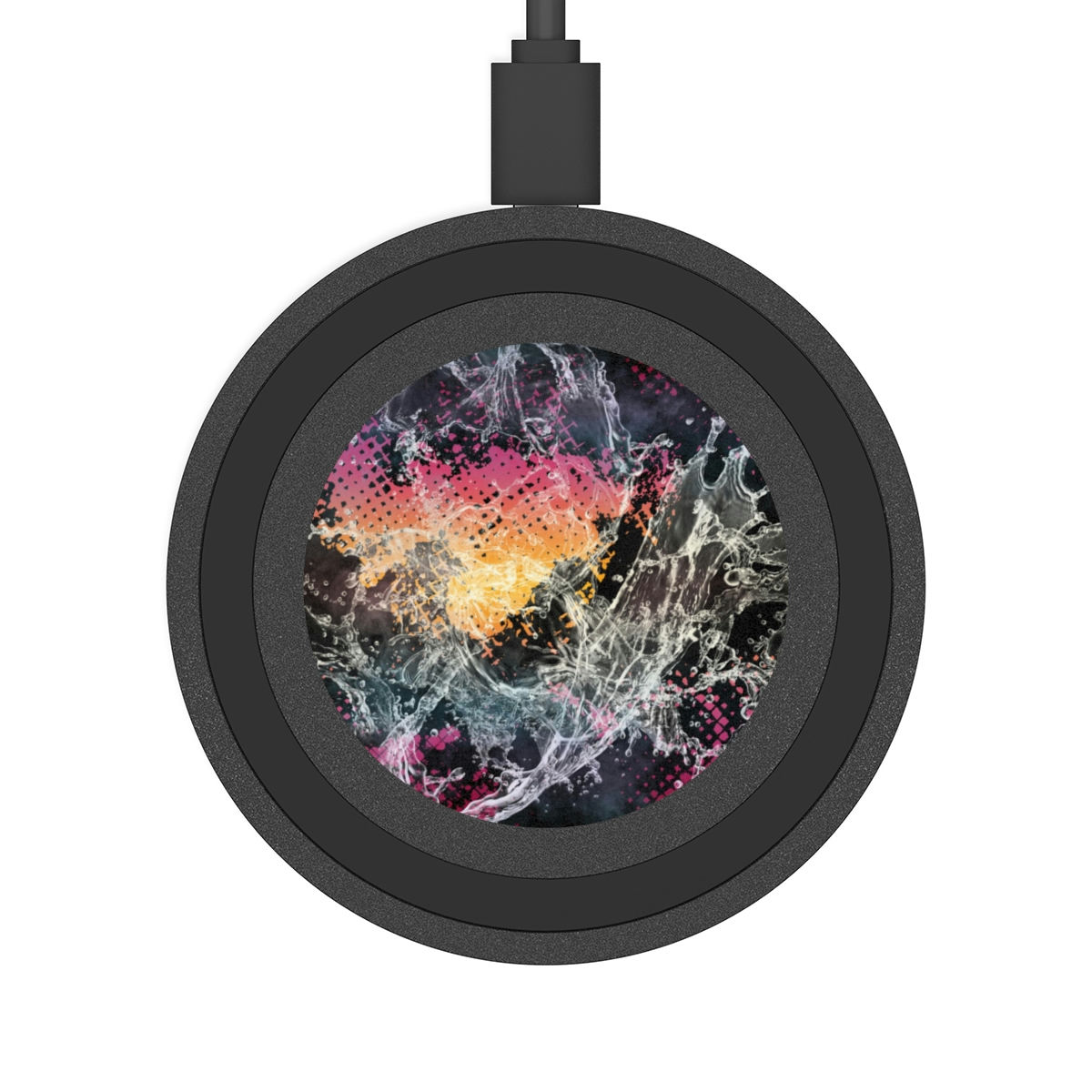 Cool Calming Color Waves Wireless Charging Pad