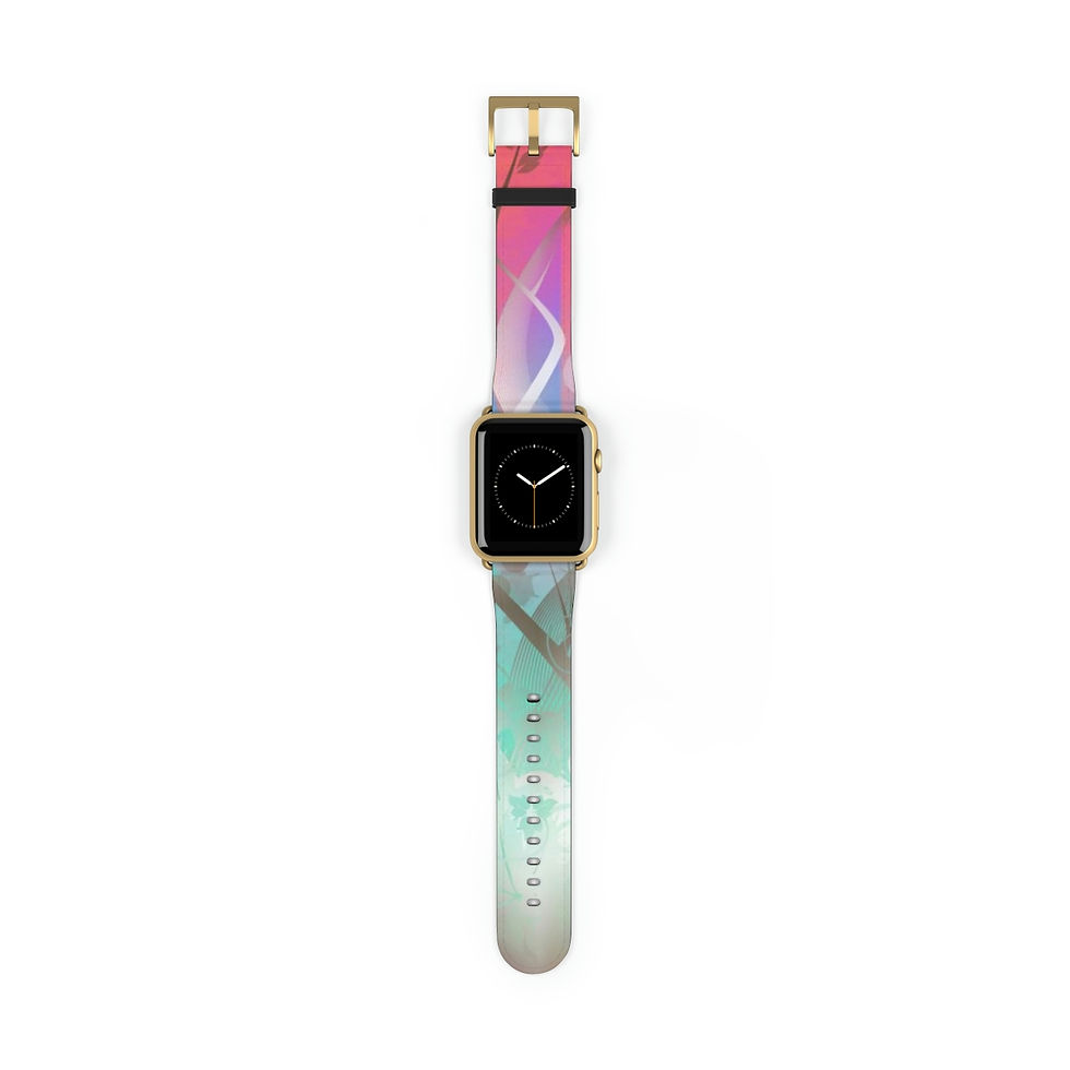 Thumbnail: Heavenly Symphony Apple Leather Watch Band