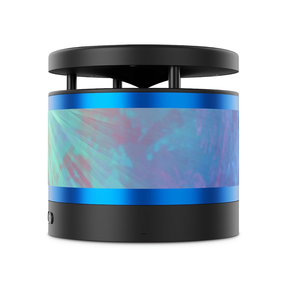 Thumbnail: Minty Illumination Metal Bluetooth Speaker and Wireless Charging Pad
