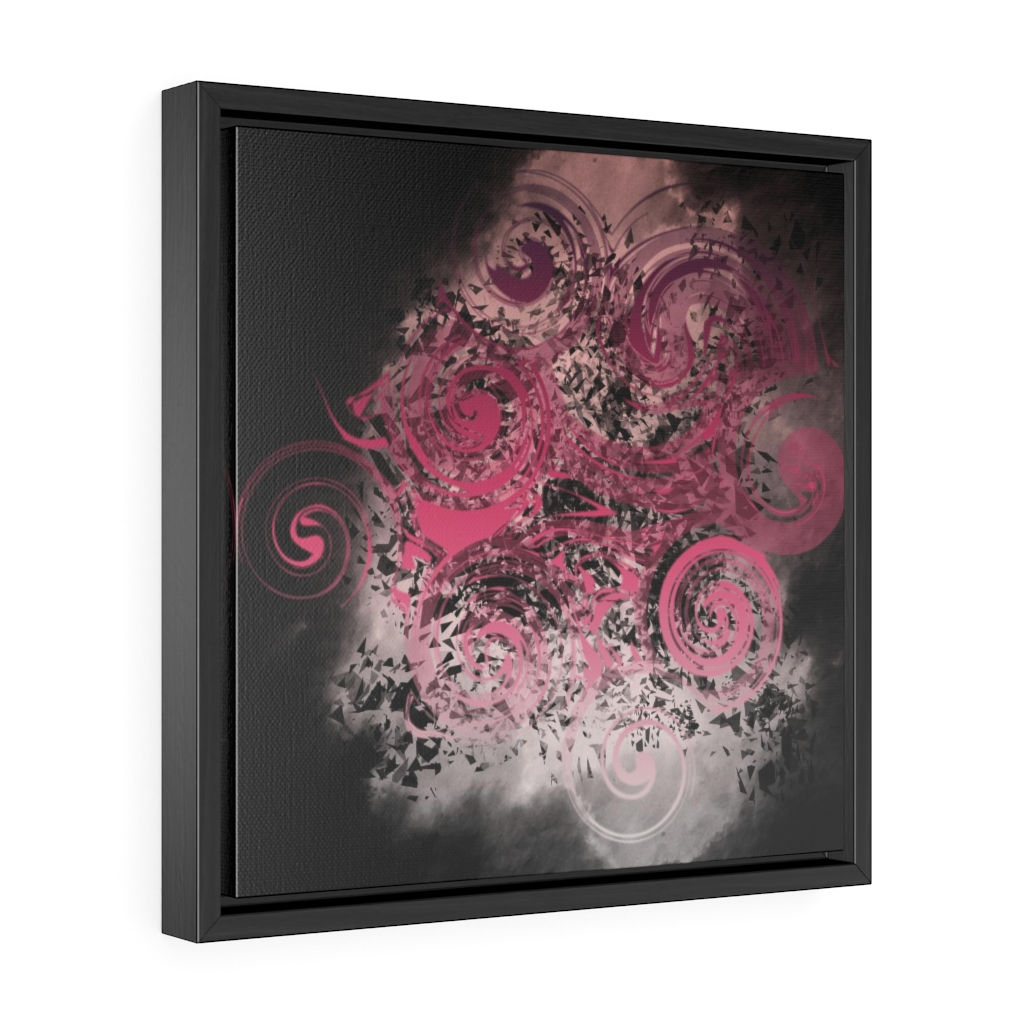Blushing Spiral Gears Gallery Canvas Wraps With Square Frame