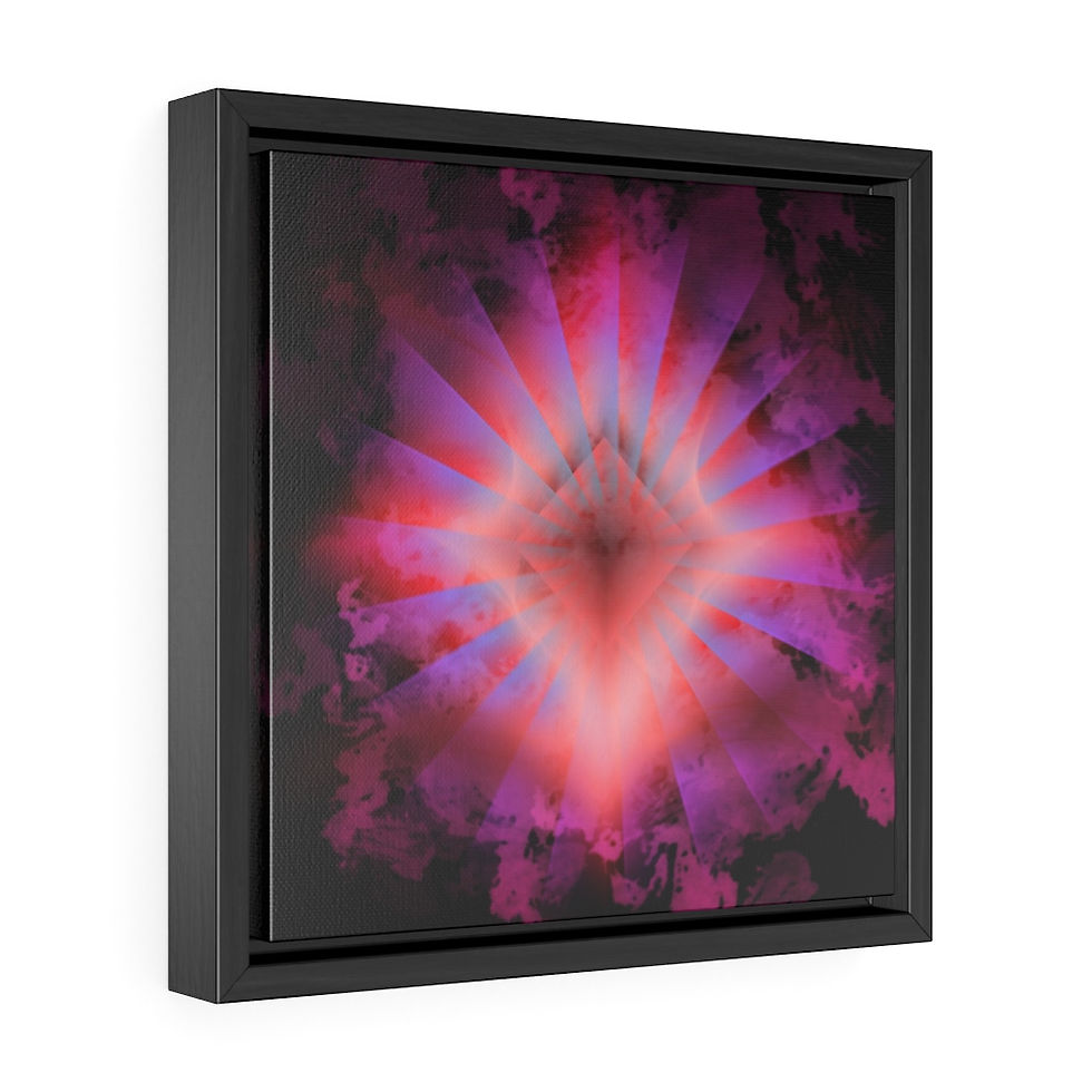 Thumbnail: Romantic Prism Gallery Canvas Wraps With Square Frame