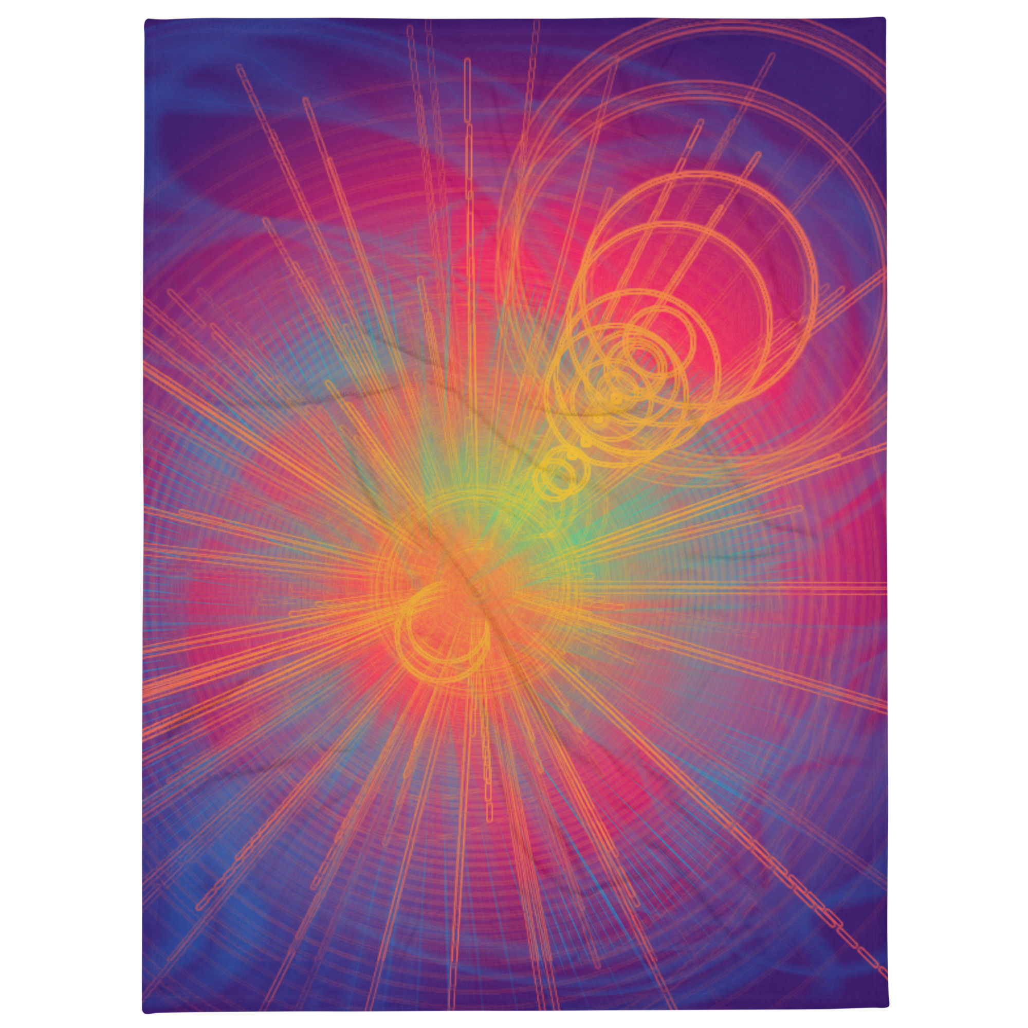 Skies on Fire Throw Blanket