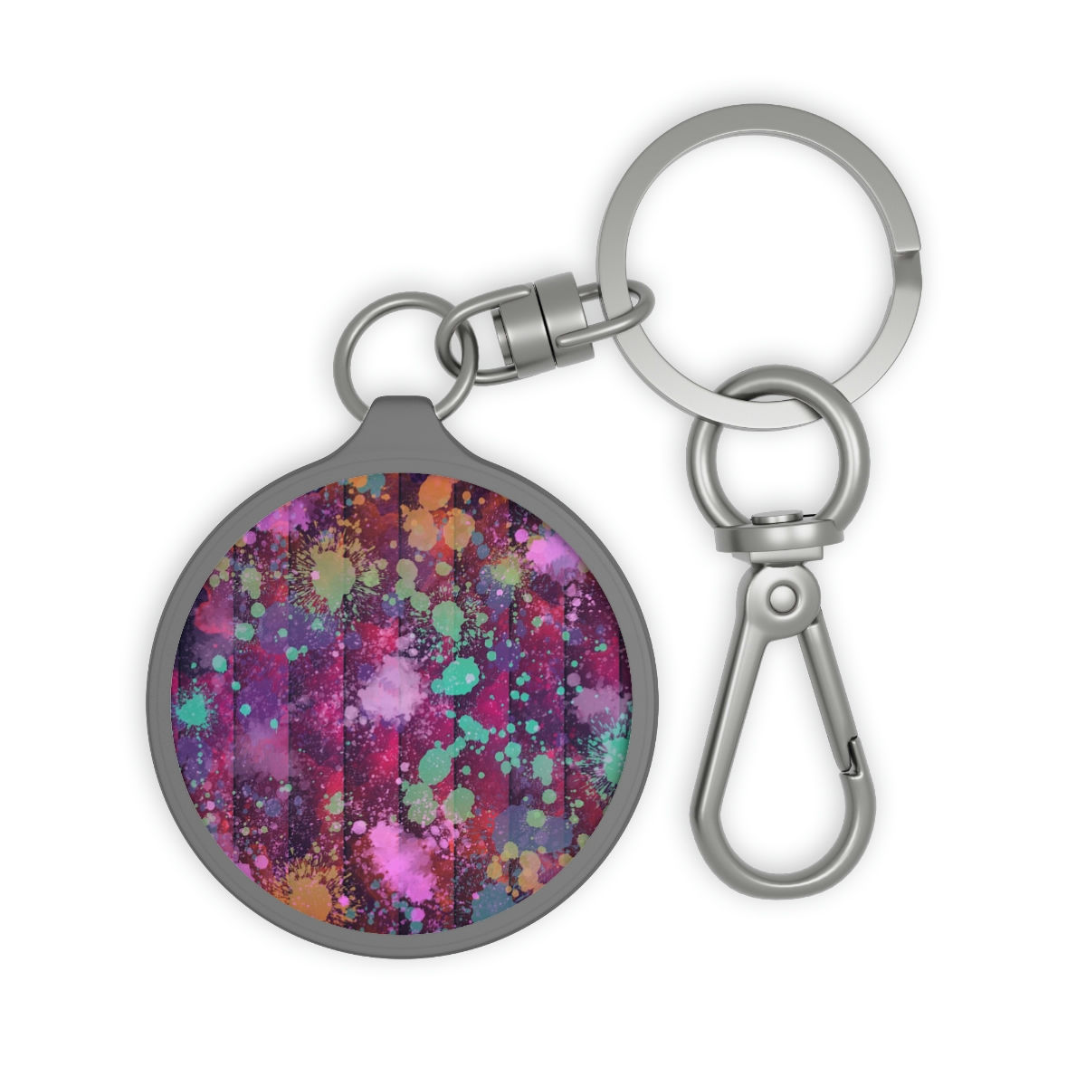 Strawberry Mint Curtains Keyring Tag
