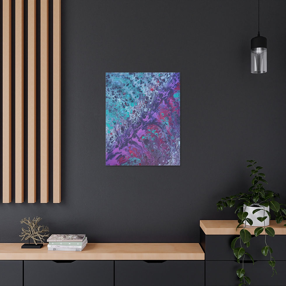 Thumbnail: "A Cool Calm Parting" Canvas Gallery Print Wraps