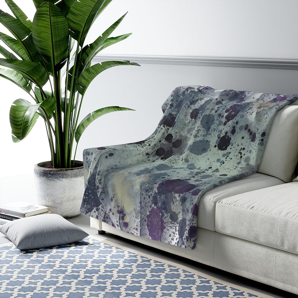 Thumbnail: Frosty Pear Curtains Sherpa Fleece Blanket