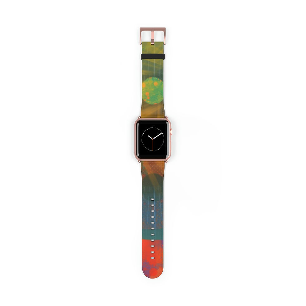 Thumbnail: Mystery Yin-Yang Apple Leather Watch Band