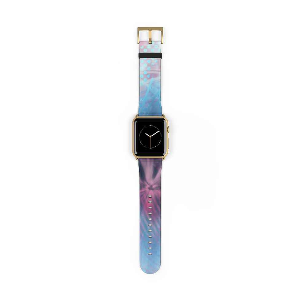 Thumbnail: Steamy Mediation Apple Leather Watch Band