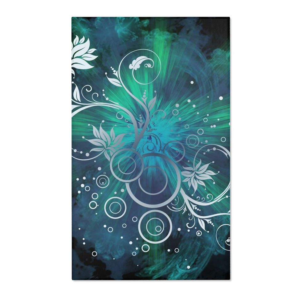 Thumbnail: Midnight Blossom Area Rugs 