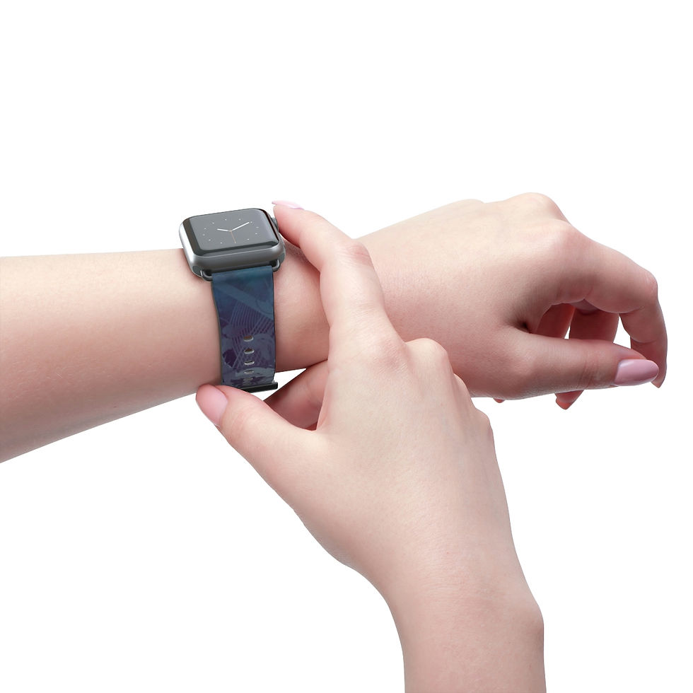 Thumbnail: Darkness Yearning Apple Leather Watch Band