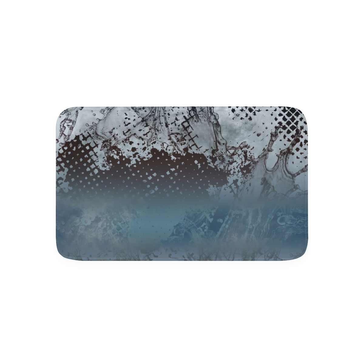 Iceburg in Venice Waves Memory Foam Bath Mat