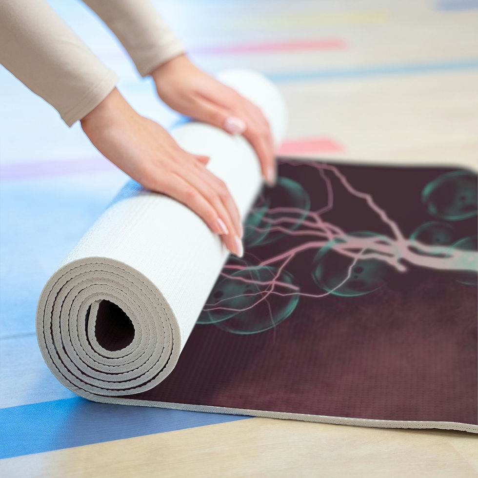 Thumbnail: Poly-Chromatic Peace Foam Yoga Mat