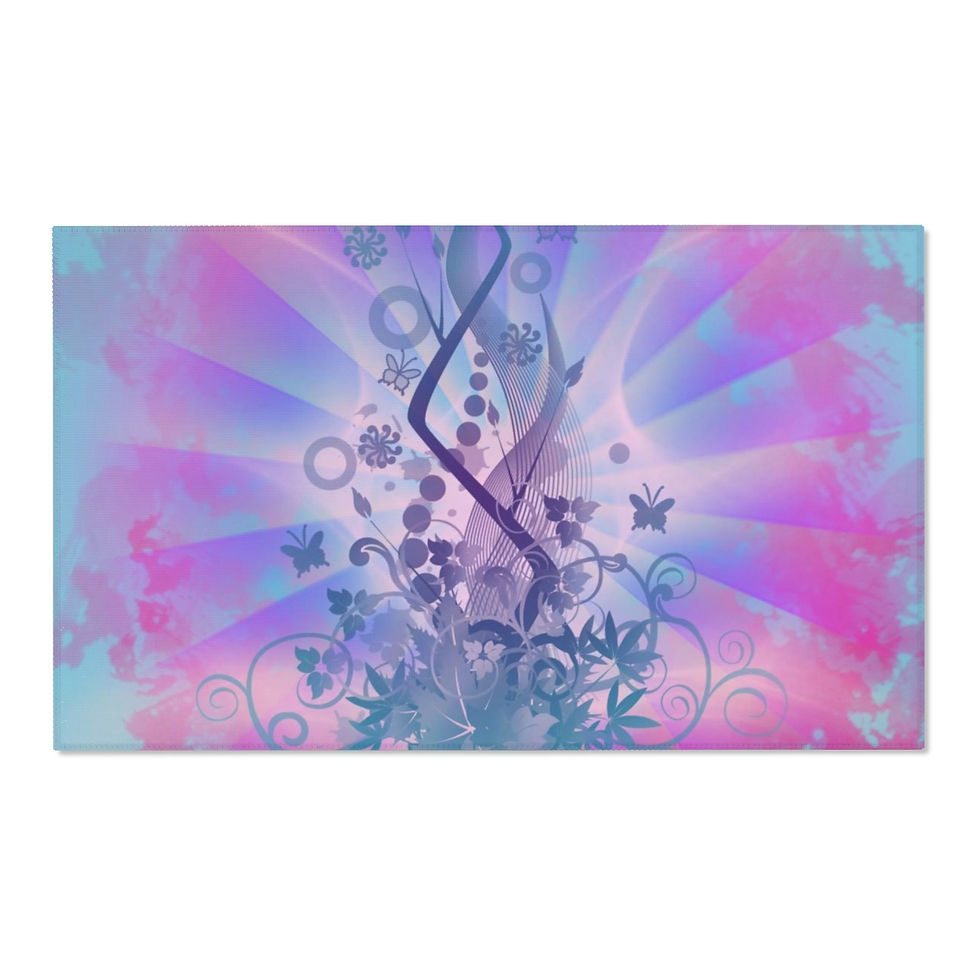 Thumbnail: Creamy Symphonic Bliss Area Rugs 