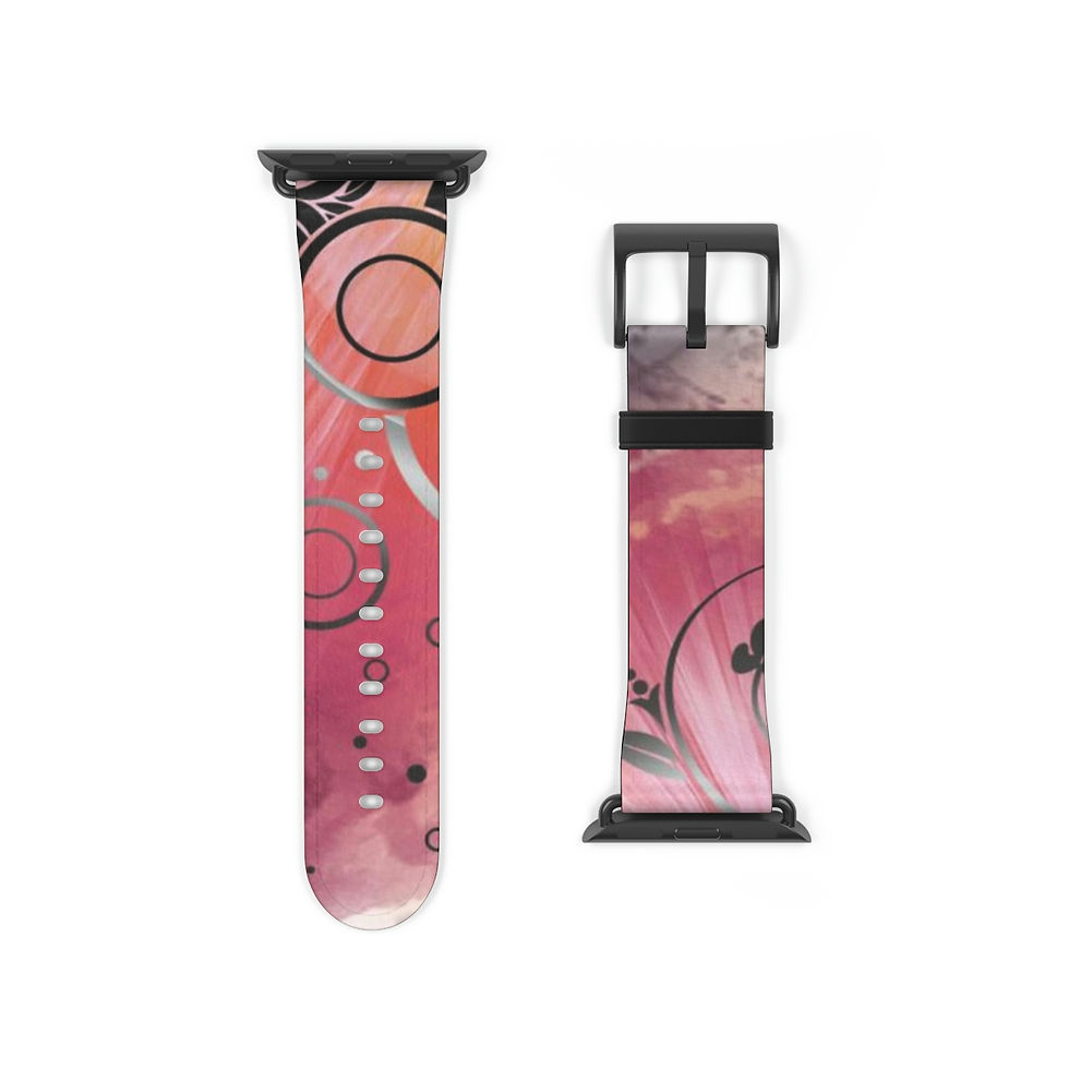 Thumbnail: Breath of Efflorescence Apple Leather Watch Band