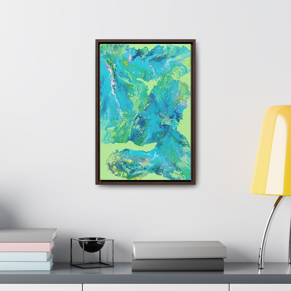 Thumbnail: Lagoon Oasis Canvas Wraps With Vertical Frame