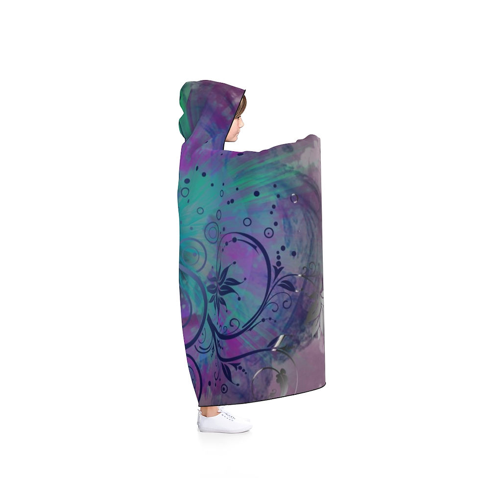 Thumbnail: Botanical Dew Hooded Blanket
