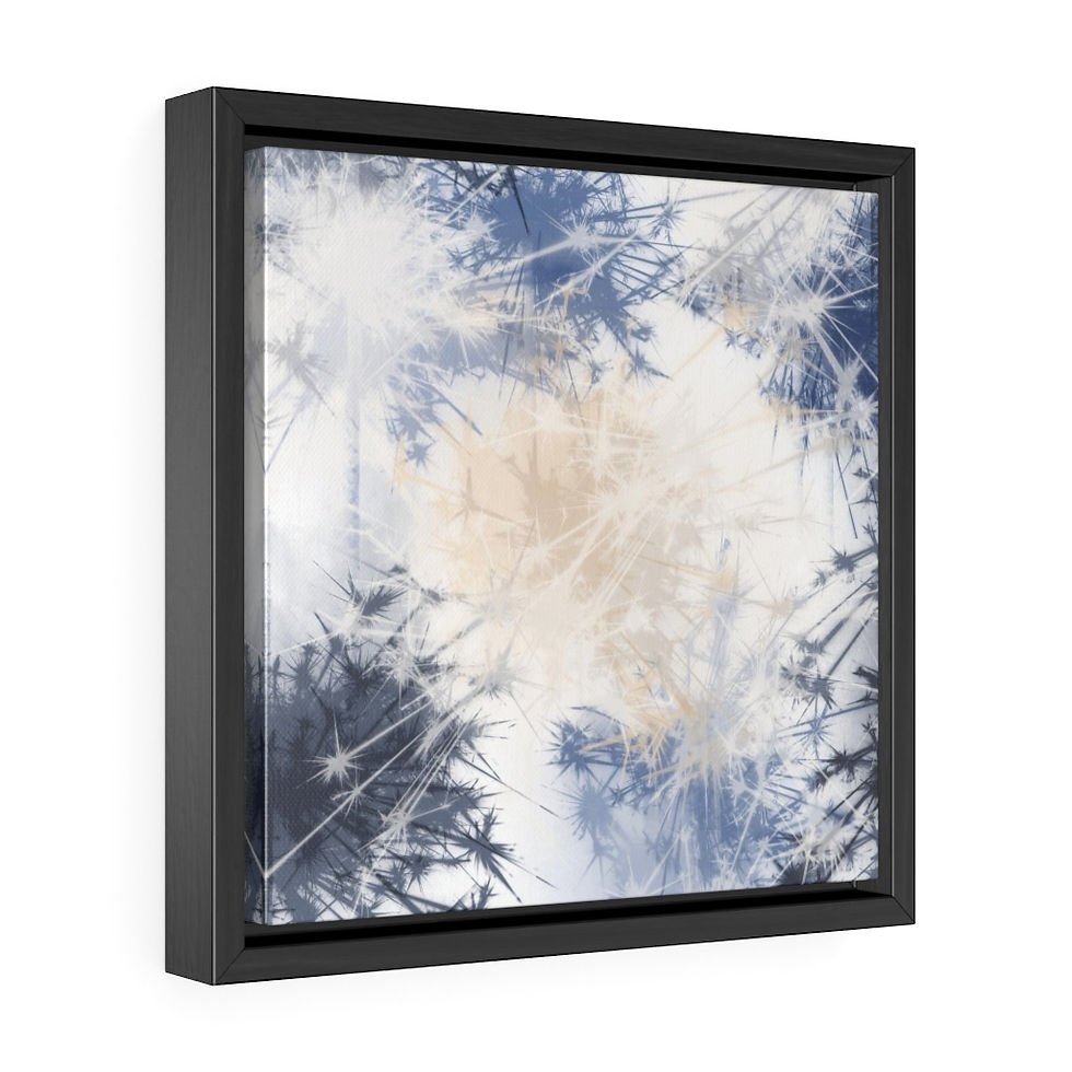 Thumbnail: Wintery Splintery Gallery Canvas Wraps With Square Frame