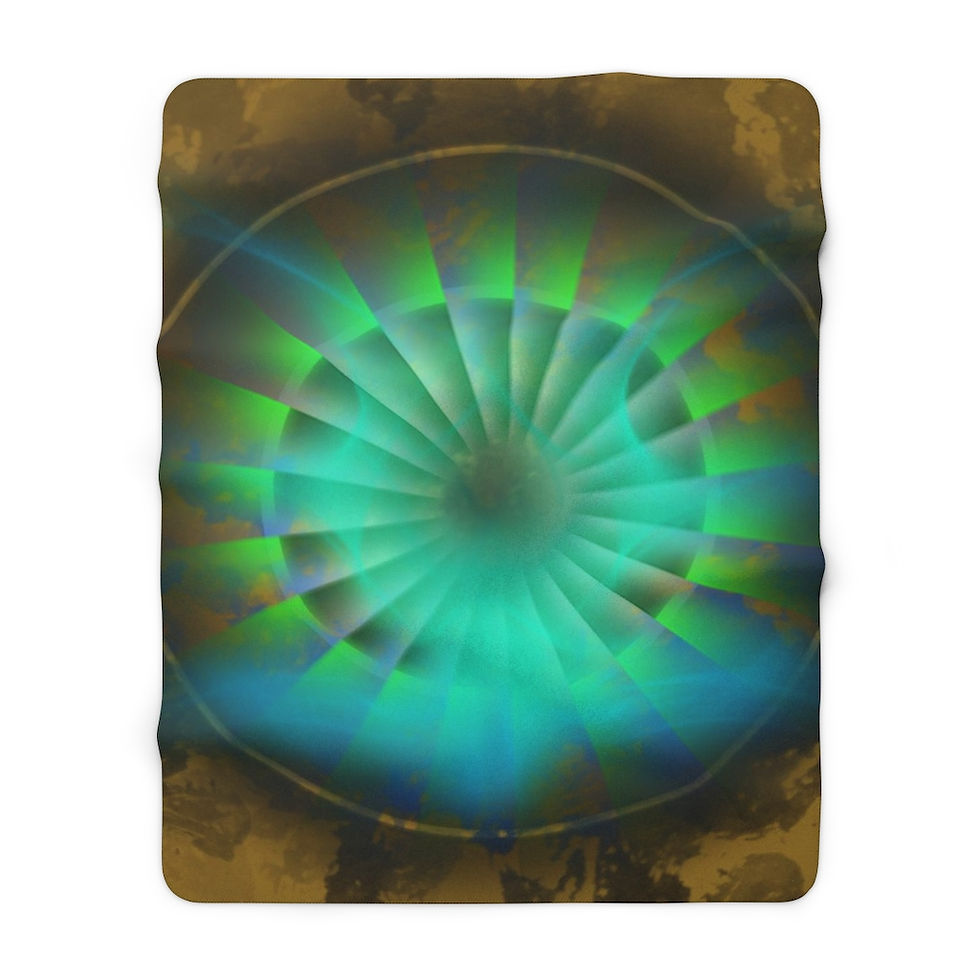 Thumbnail: Soothing Compass Sherpa Fleece Blanket