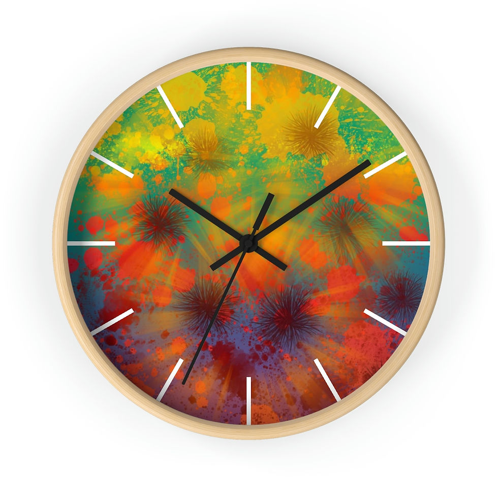 Thumbnail: Rainbow Urchins Wall Clock